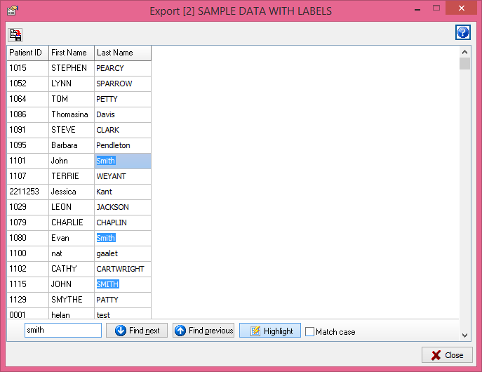 Export-Only Grid Search