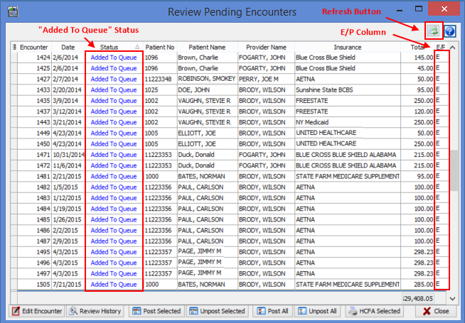 Review Pending Encounters